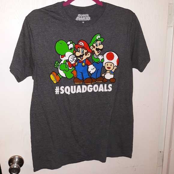 Nintendo | Shirts | Official Nintendo Super Mario Squad Mens Tshirt ...